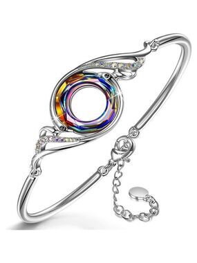 Phoenix Bracelet Women Crystal Bangle Adjustable Jewelry Gift for Her Lucky